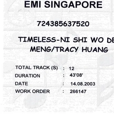 Timeless - Ni Shi Wo De Meng